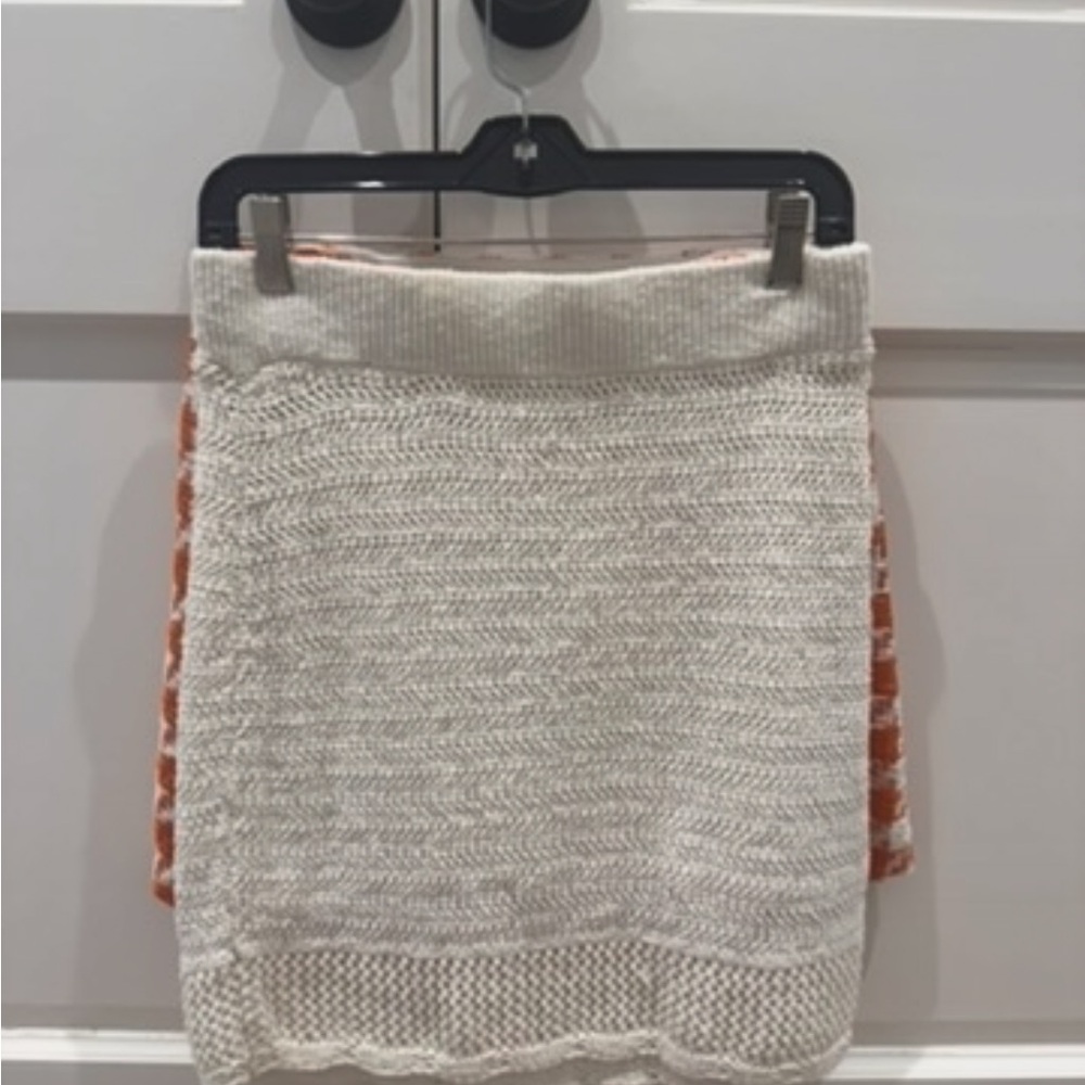 Abercrombie & Fitch Cream Knit Mini Skirt